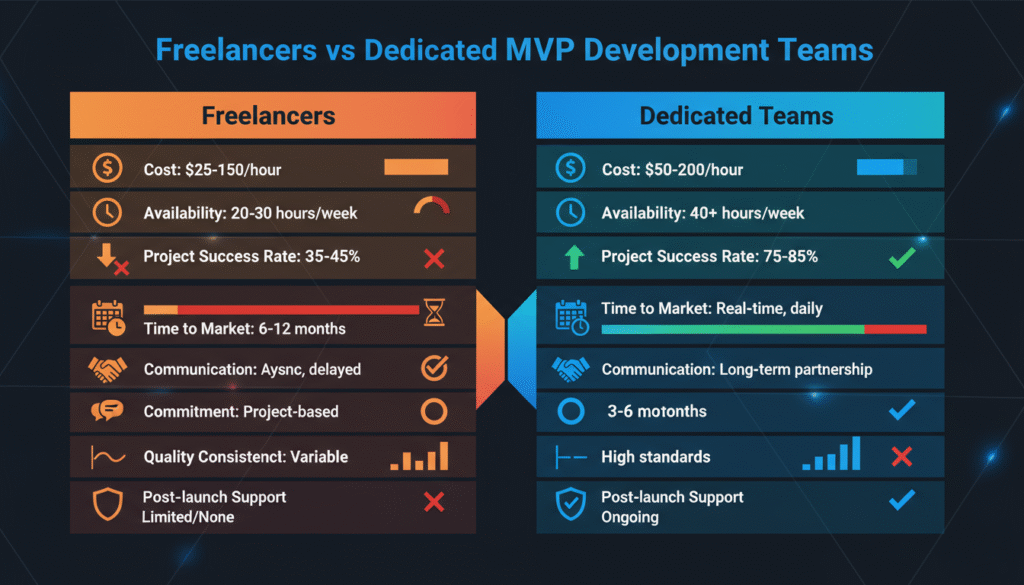 Why Startups Should Avoid Freelancers for MVPs