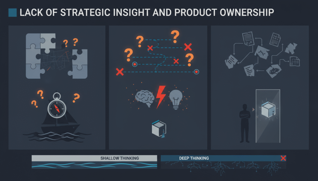 Lack of Strategic Insight and Product Ownership